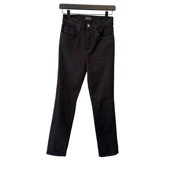 Favorite Daughter The Vivi High Rise Straight Jeans Kingsley Black 24 - Picture 7 of 11